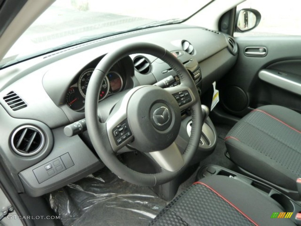 Black Interior 2011 Mazda MAZDA2 Touring Photo #52014324