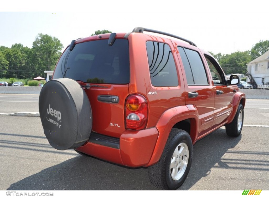 2002 Liberty Limited 4x4 - Salsa Red Pearlcoat / Dark Slate Gray photo #3