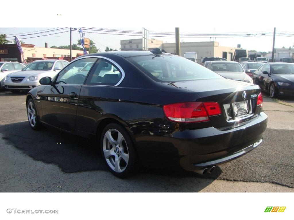 2008 3 Series 328xi Coupe - Black Sapphire Metallic / Black photo #2