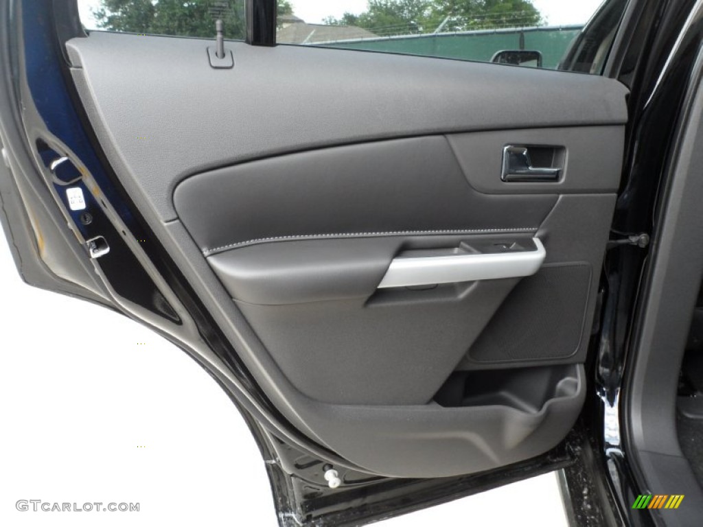 2011 Ford Edge Sport Charcoal Black/Silver Smoke Metallic Door Panel Photo #52016844