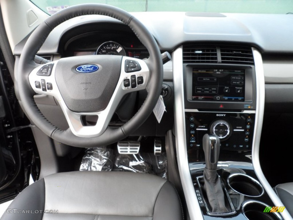2011 Ford Edge Sport Charcoal Black/Silver Smoke Metallic Dashboard Photo #52016940