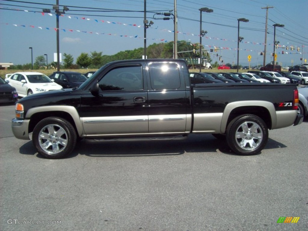 Onyx Black 2003 GMC Sierra 1500 SLE Extended Cab 4x4 Exterior Photo #52017387