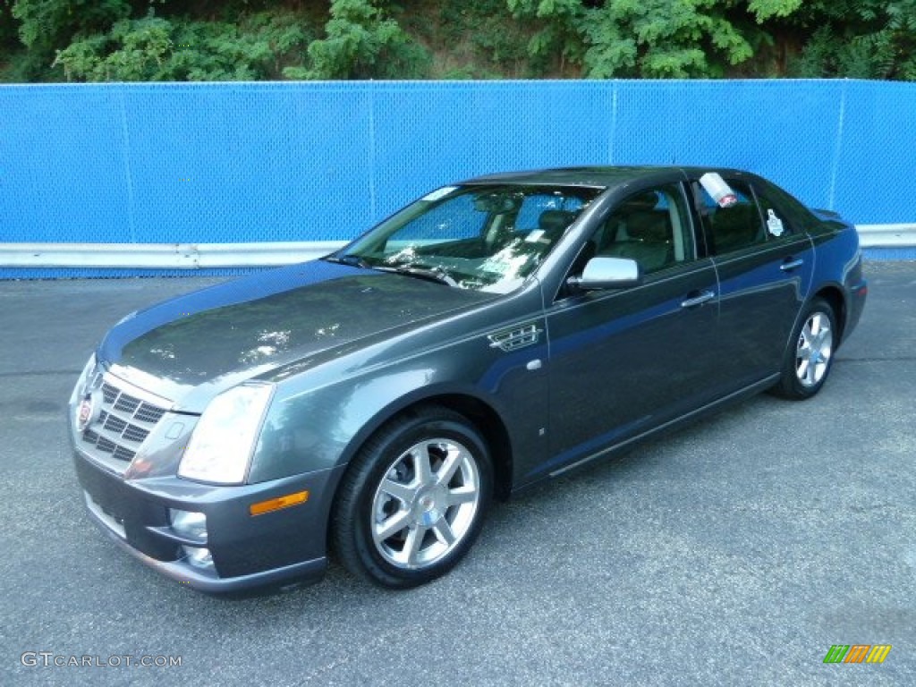 Thunder Gray ChromaFlair 2008 Cadillac STS 4 V6 AWD Exterior Photo #52017465