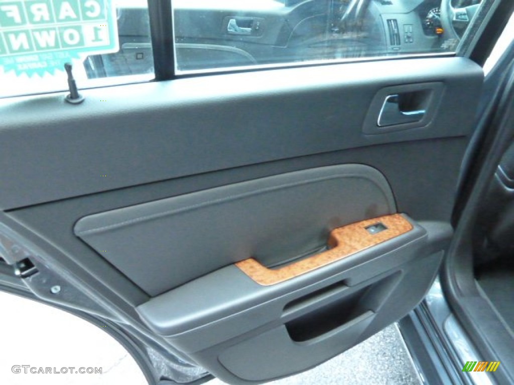 2008 Cadillac STS 4 V6 AWD Ebony Door Panel Photo #52017654