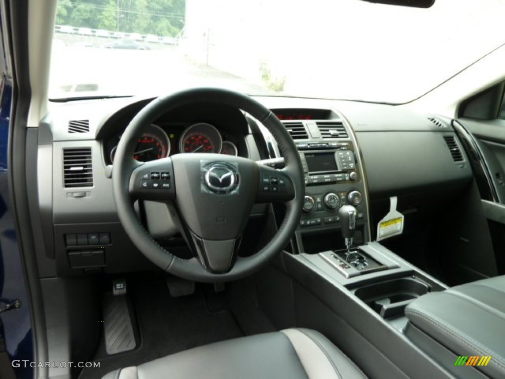 2011 CX-9 Touring AWD - Stormy Blue Mica / Black photo #13