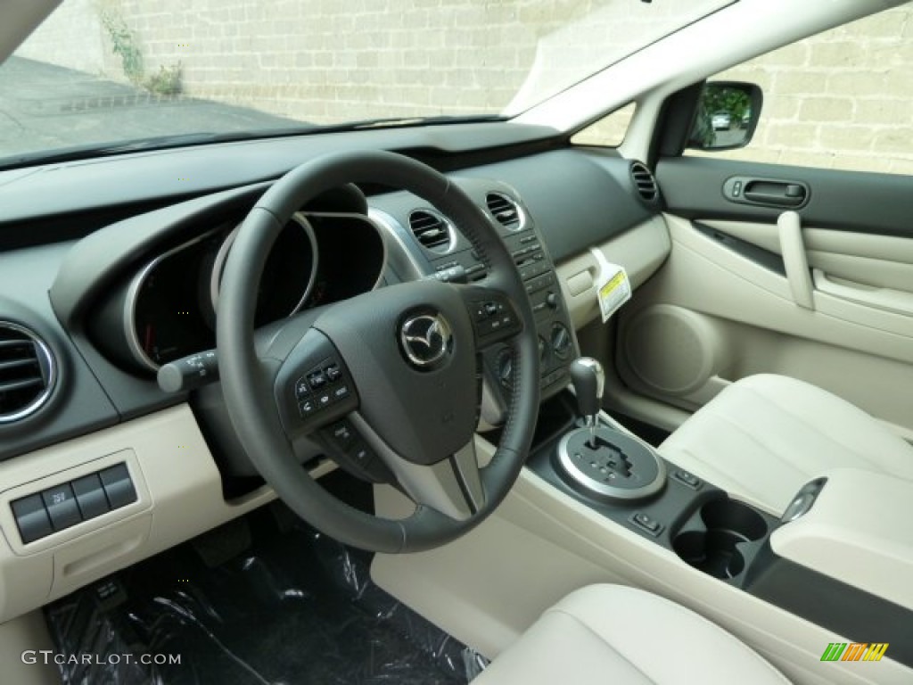 Sand Interior 2011 Mazda CX-7 s Touring AWD Photo #52019169