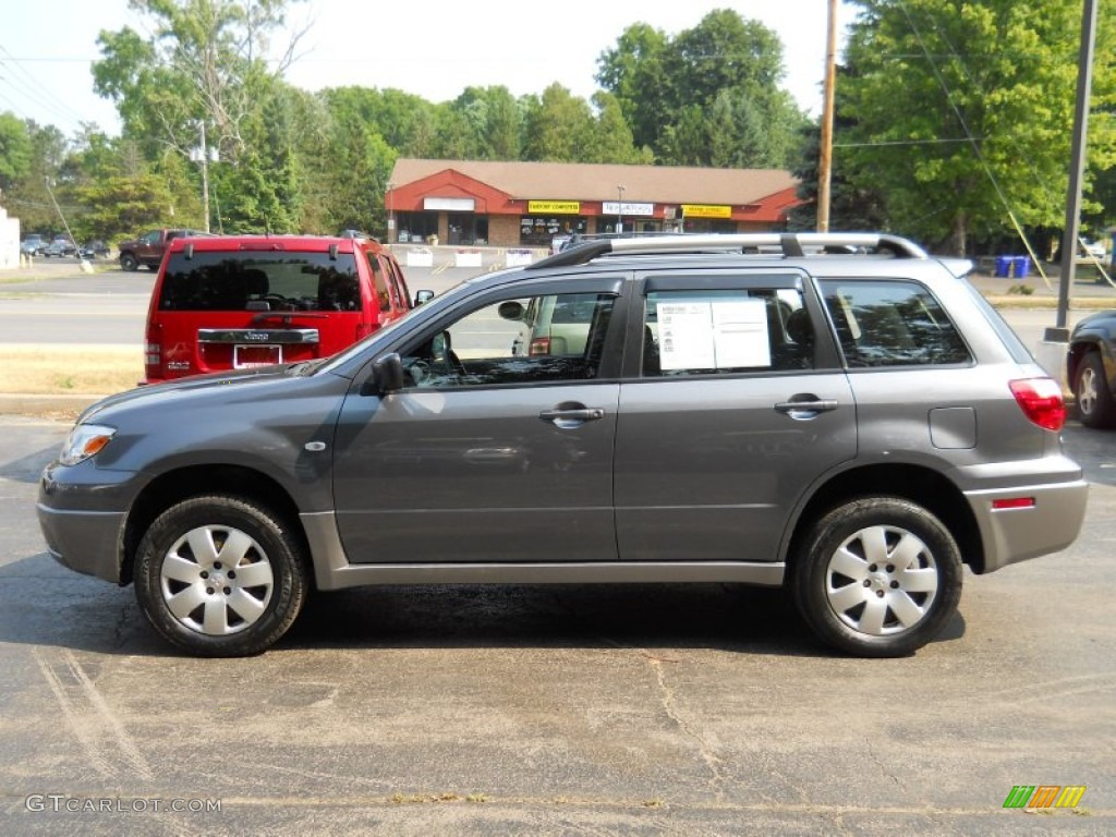 2006 Outlander LS 4WD - Graphite Gray Pearl / Charcoal photo #12