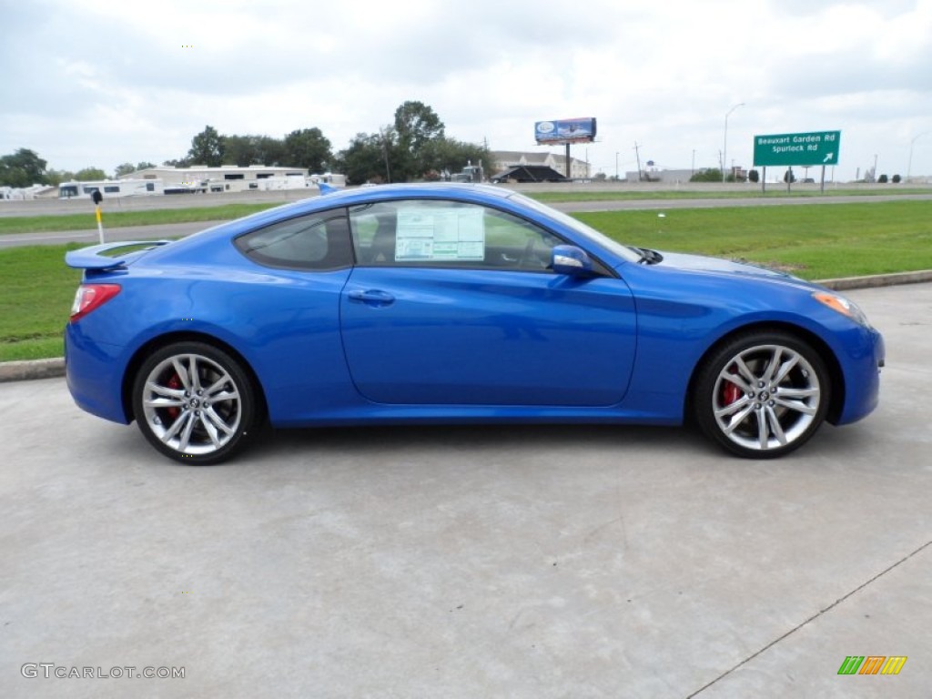 Mirabeau Blue 2012 Hyundai Genesis Coupe 3.8 Track Exterior Photo #52019400