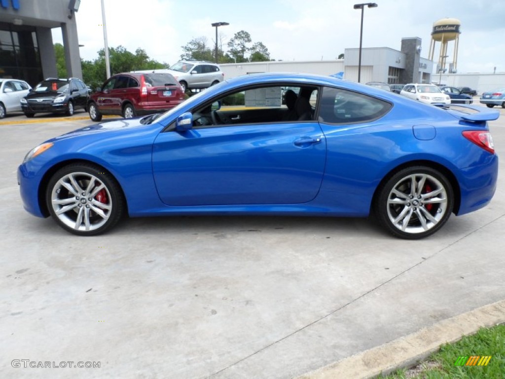 Mirabeau Blue 2012 Hyundai Genesis Coupe 3.8 Track Exterior Photo #52019460