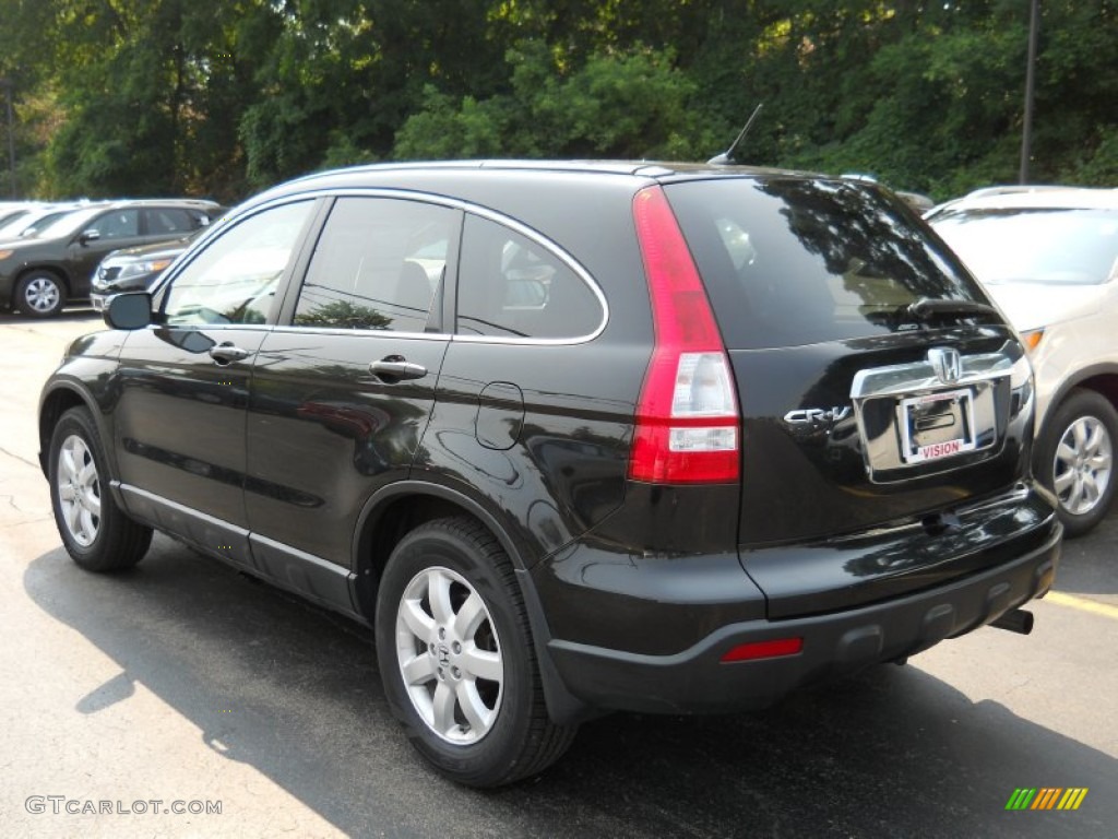 2009 CR-V EX 4WD - Crystal Black Pearl / Gray photo #14