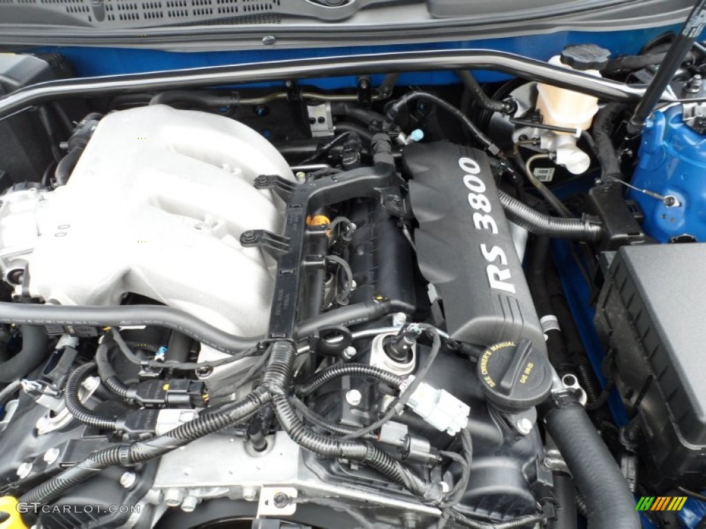 2012 Hyundai Genesis Coupe 3.8 Track 3.8 Liter DOHC 24-Valve Dual-CVVT V6 Engine Photo #52019637