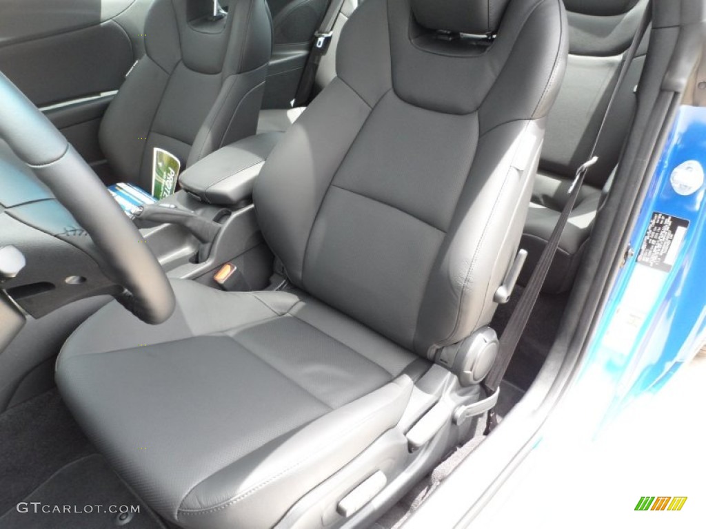 Black Leather Interior 2012 Hyundai Genesis Coupe 3.8 Track Photo #52019700