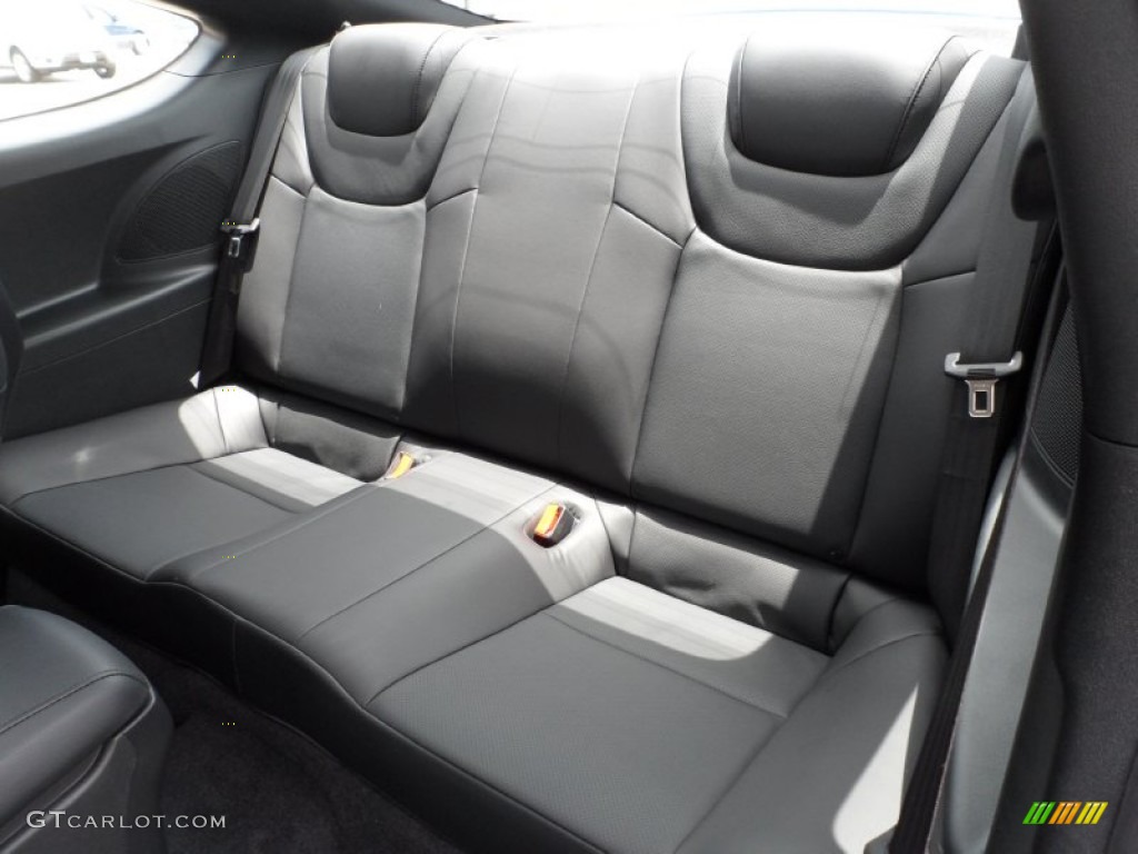 Black Leather Interior 2012 Hyundai Genesis Coupe 3.8 Track Photo #52019731