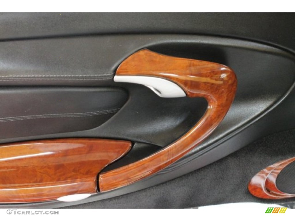 2004 Porsche 911 Turbo Cabriolet Black Door Panel Photo #52020171