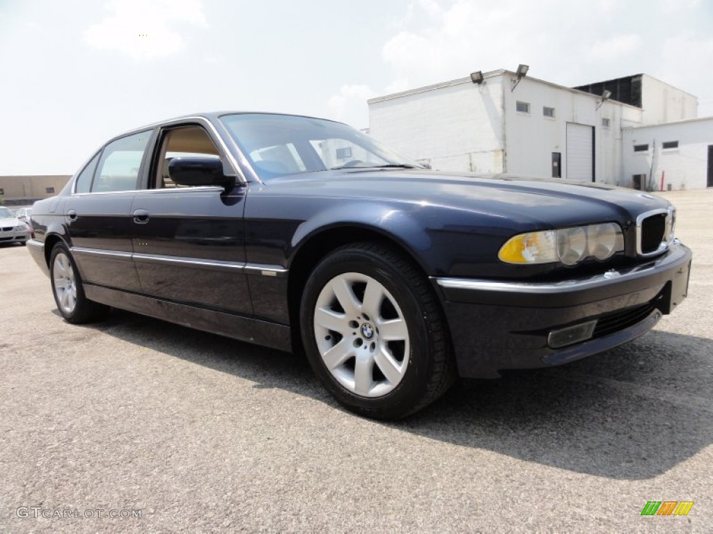 2001 7 Series 740iL Sedan - Orient Blue Metallic / Sand Beige photo #5