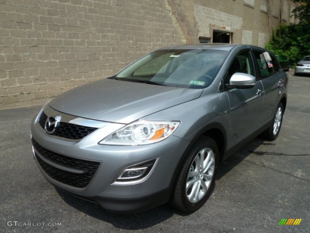 Liquid Silver Metallic 2011 Mazda CX-9 Grand Touring AWD Exterior Photo #52020213