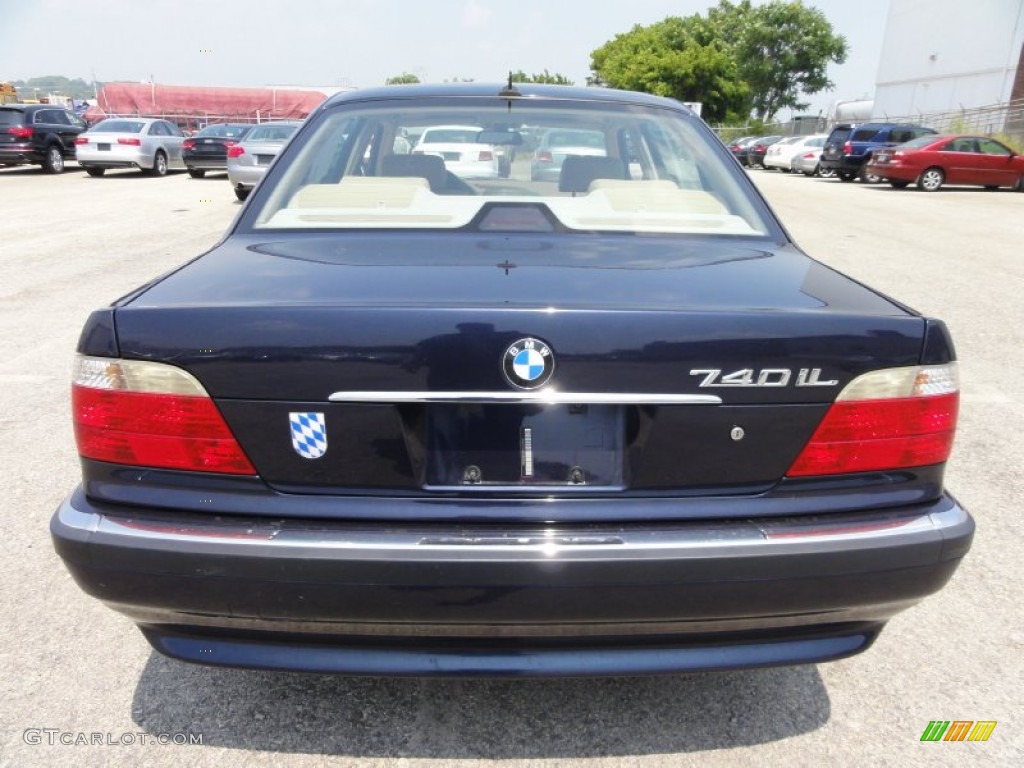 2001 7 Series 740iL Sedan - Orient Blue Metallic / Sand Beige photo #9
