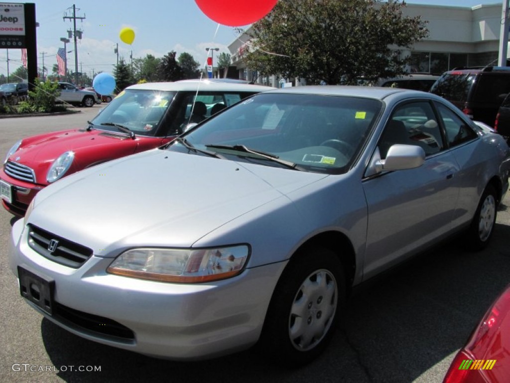 2000 Accord EX Coupe - Satin Silver Metallic / Charcoal photo #1