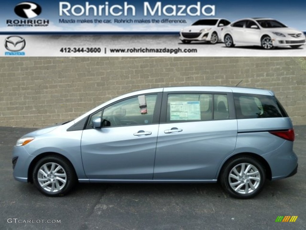 2012 MAZDA5 Sport - Clear Water Blue Metallic / Black photo #1