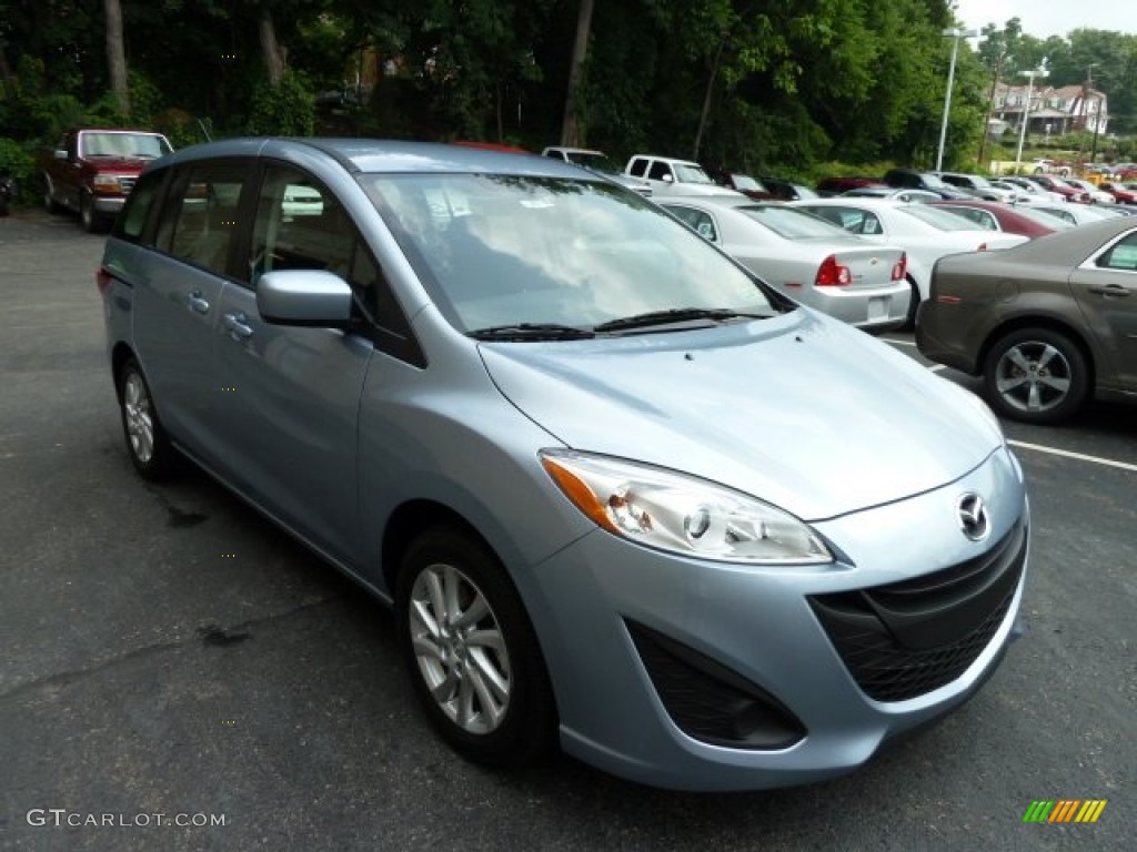 2012 MAZDA5 Sport - Clear Water Blue Metallic / Black photo #6