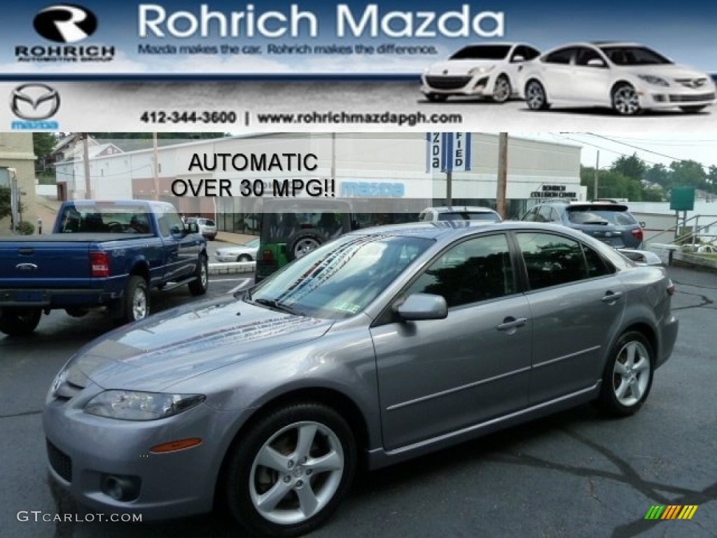 2006 MAZDA6 i Sport Hatchback - Tungsten Gray Metallic / Black photo #1