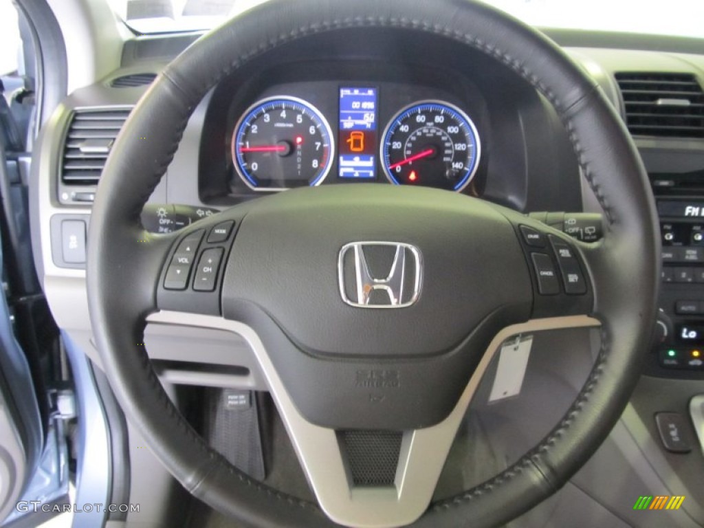 2011 Honda CR-V EX-L 4WD Black Steering Wheel Photo #52023819