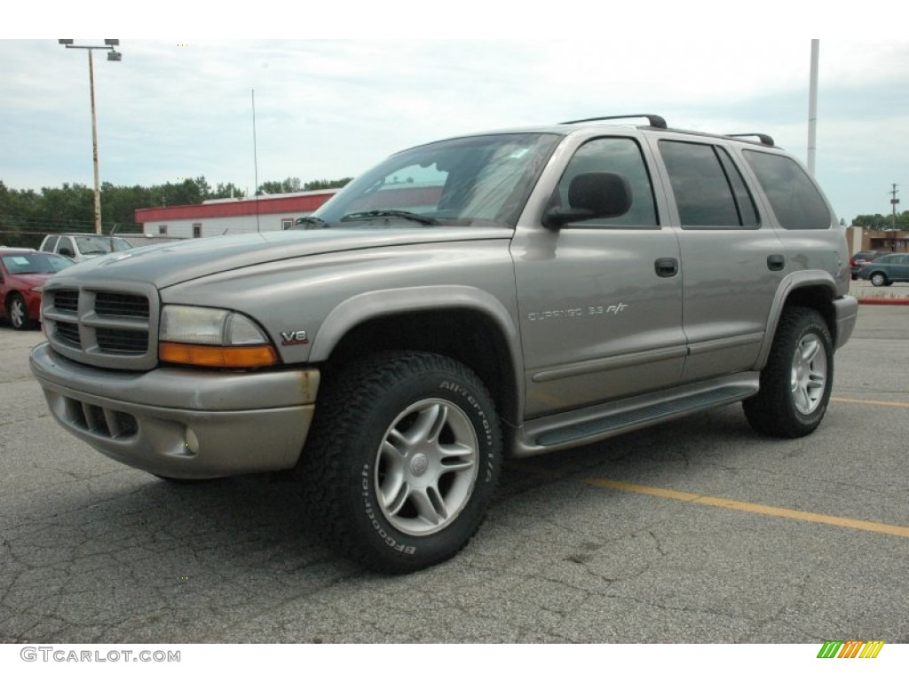 2000 Durango SLT 4x4 - Bright Platinum Metallic / Mist Gray photo #1