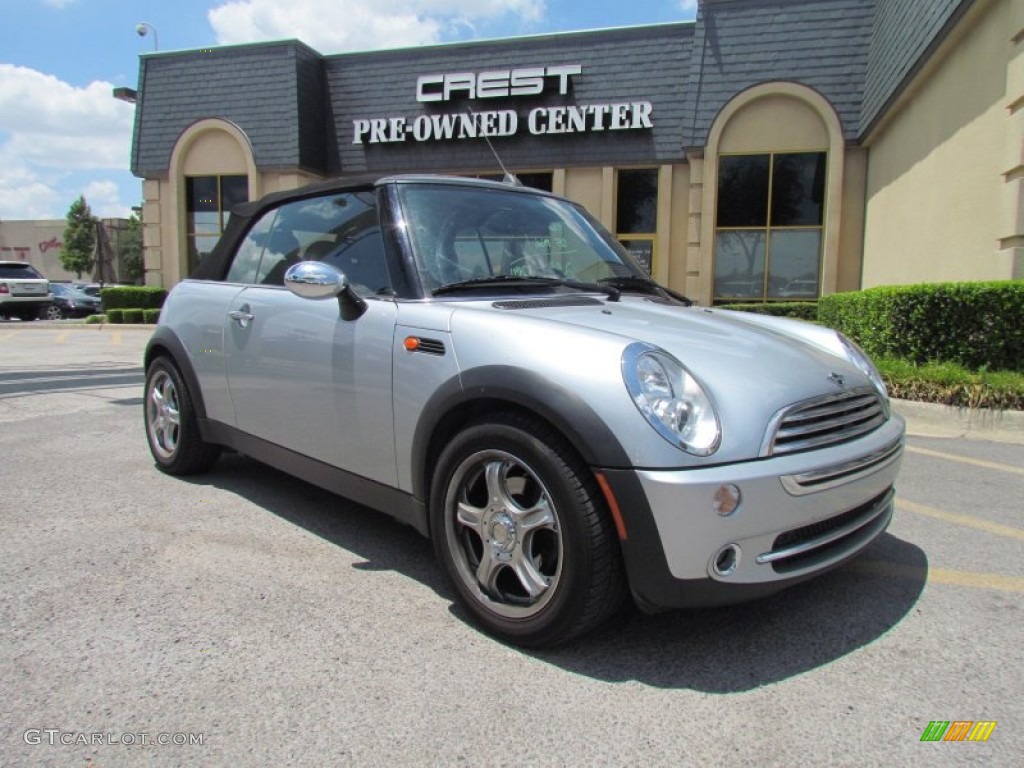 2005 Cooper Convertible - Pure Silver Metallic / Panther Black photo #1