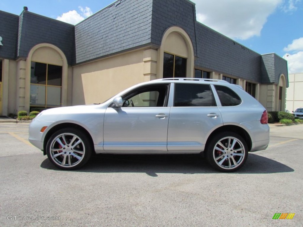 Crystal Silver Metallic 2005 Porsche Cayenne Turbo Exterior Photo #52027221