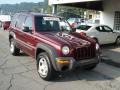 2003 Dark Garnet Red Pearl Jeep Liberty Sport 4x4  photo #2