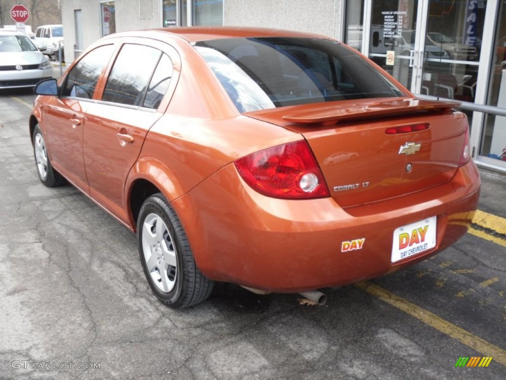 2007 Cobalt LT Sedan - Sunburst Orange Metallic / Neutral Beige photo #3