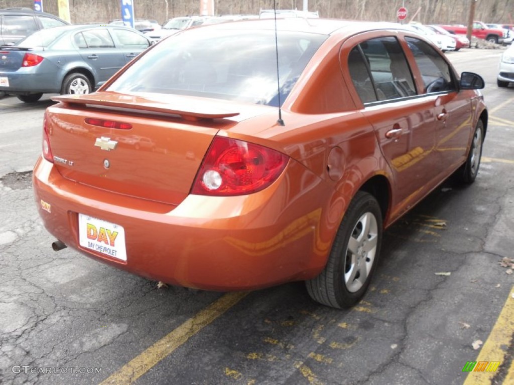 2007 Cobalt LT Sedan - Sunburst Orange Metallic / Neutral Beige photo #4