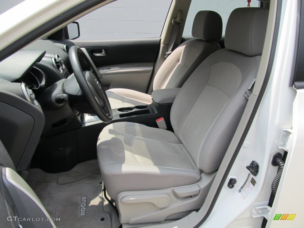 2011 Rogue S AWD - Pearl White / Gray photo #6