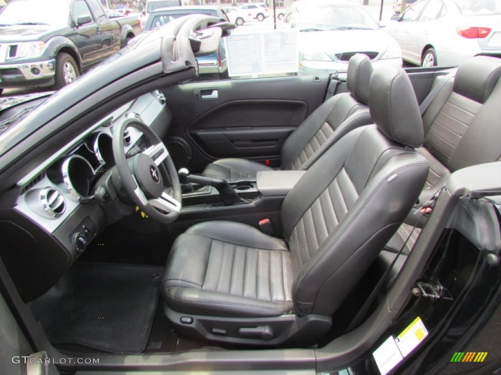 Dark Charcoal Interior 2009 Ford Mustang GT Premium Convertible Photo #52029354