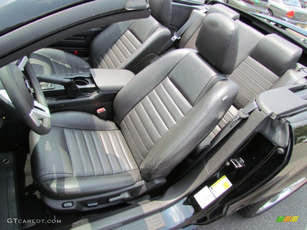 Dark Charcoal Interior 2009 Ford Mustang GT Premium Convertible Photo #52029369
