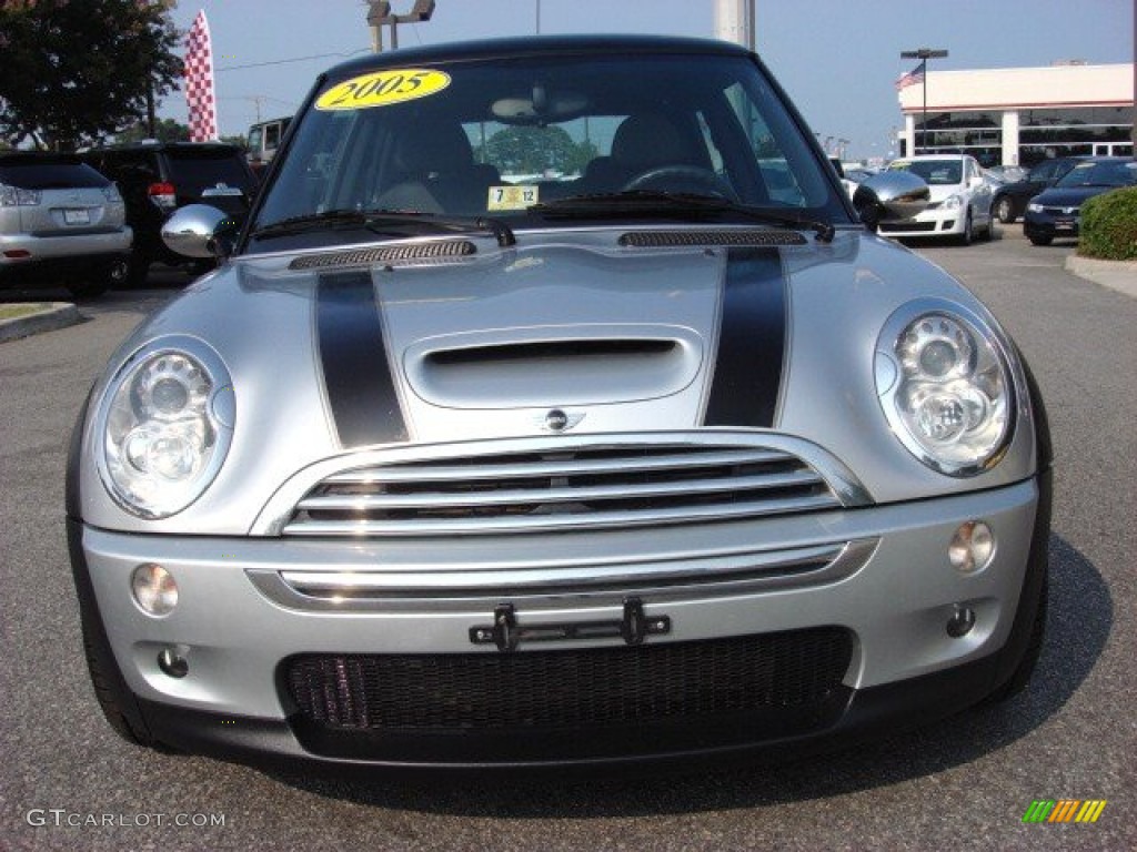 2005 Cooper S Hardtop - Pure Silver Metallic / Space Grey/Panther Black photo #9