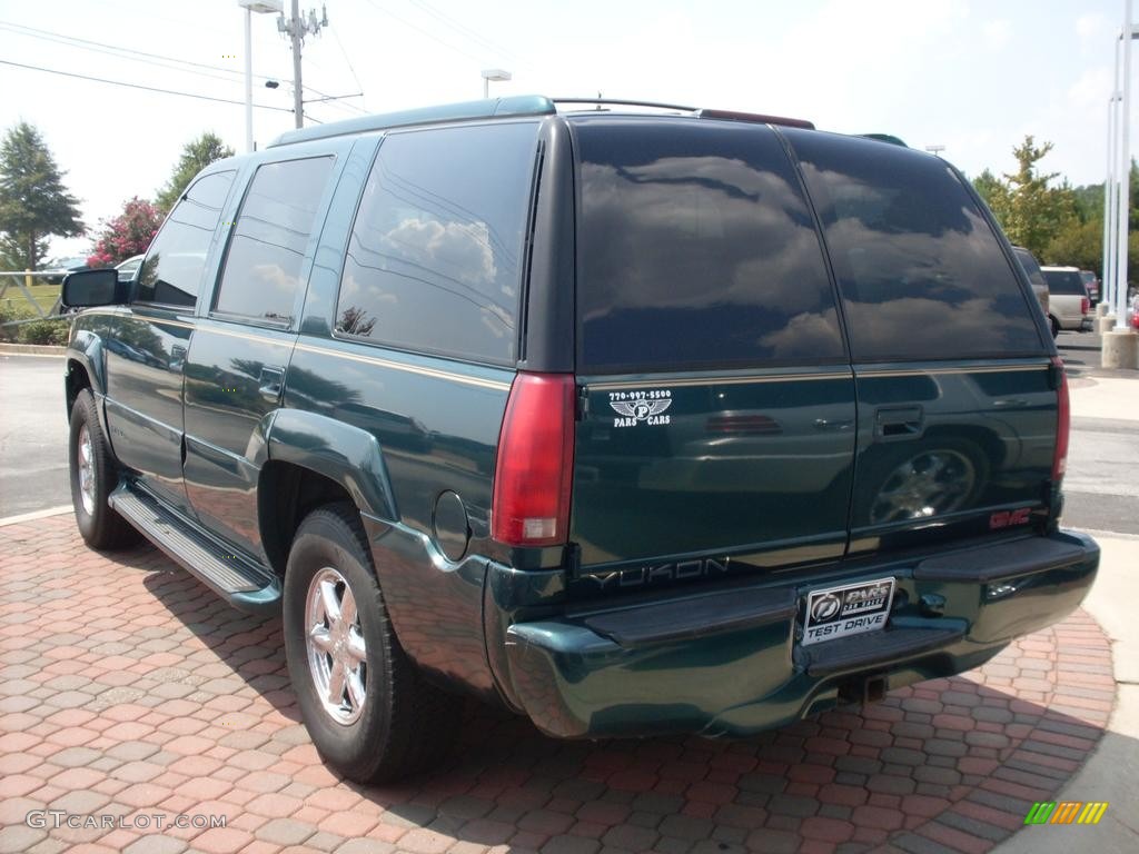 2000 Yukon Denali 4x4 - Emerald Green Metallic / Canyon Tan photo #6