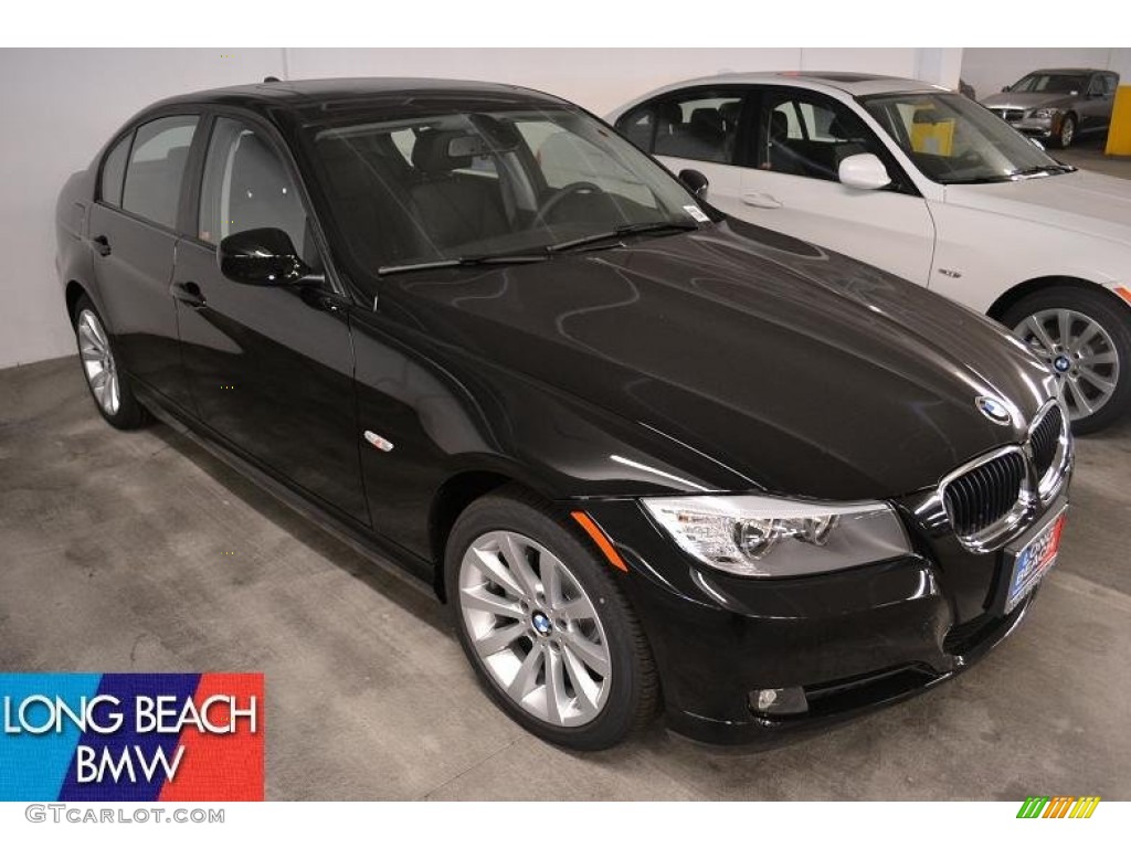 2011 3 Series 328i Sedan - Jet Black / Black Dakota Leather photo #1