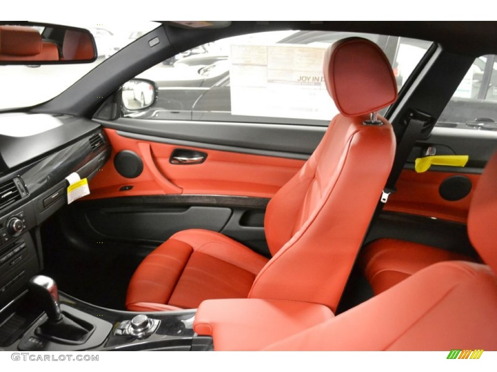 Coral Red/Black Dakota Leather Interior 2011 BMW 3 Series 328i Coupe Photo #52031184