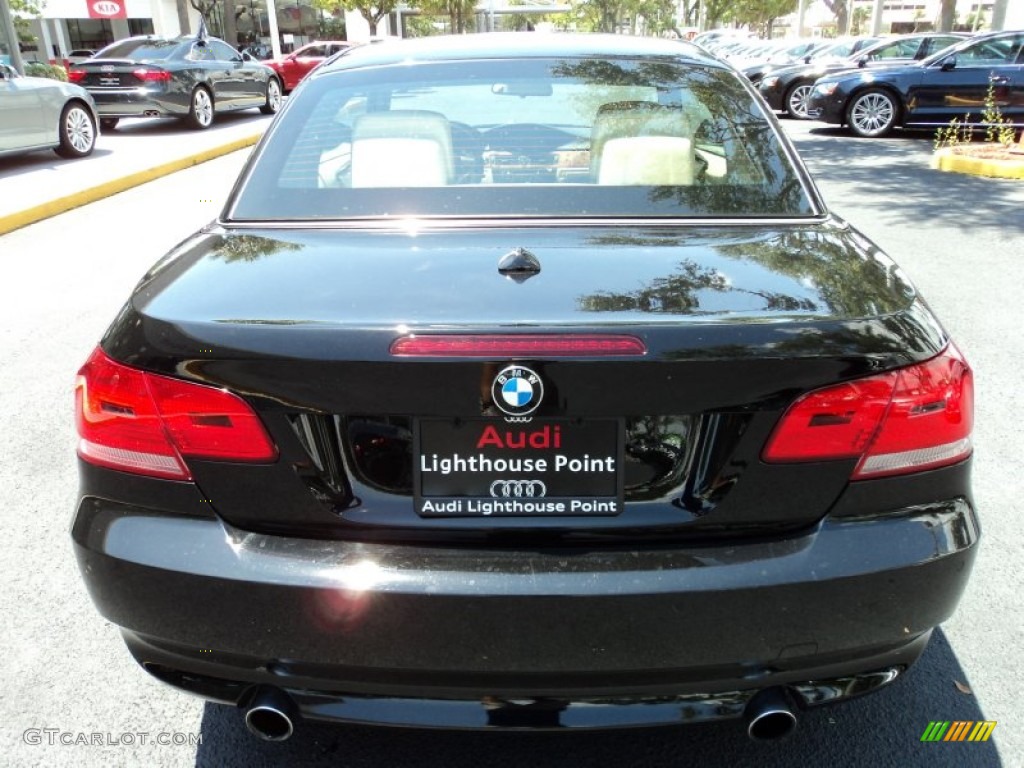 2008 3 Series 335i Convertible - Jet Black / Cream Beige photo #6