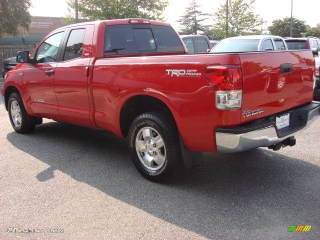 2010 Tundra TRD Double Cab - Radiant Red / Graphite Gray photo #4