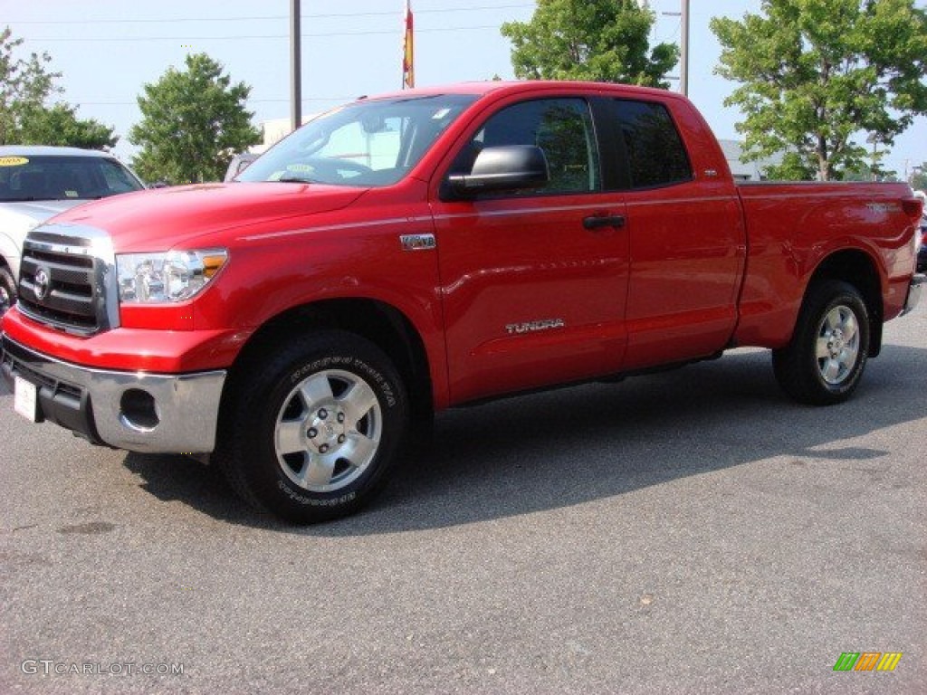2010 Tundra TRD Double Cab - Radiant Red / Graphite Gray photo #5