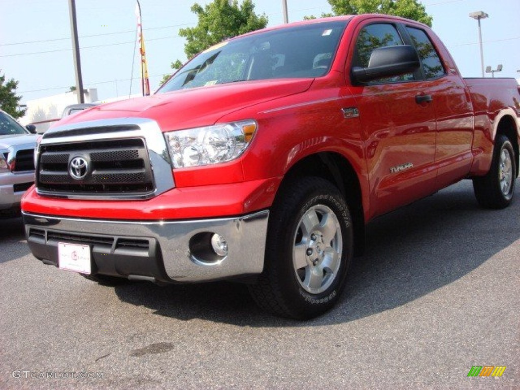 2010 Tundra TRD Double Cab - Radiant Red / Graphite Gray photo #6