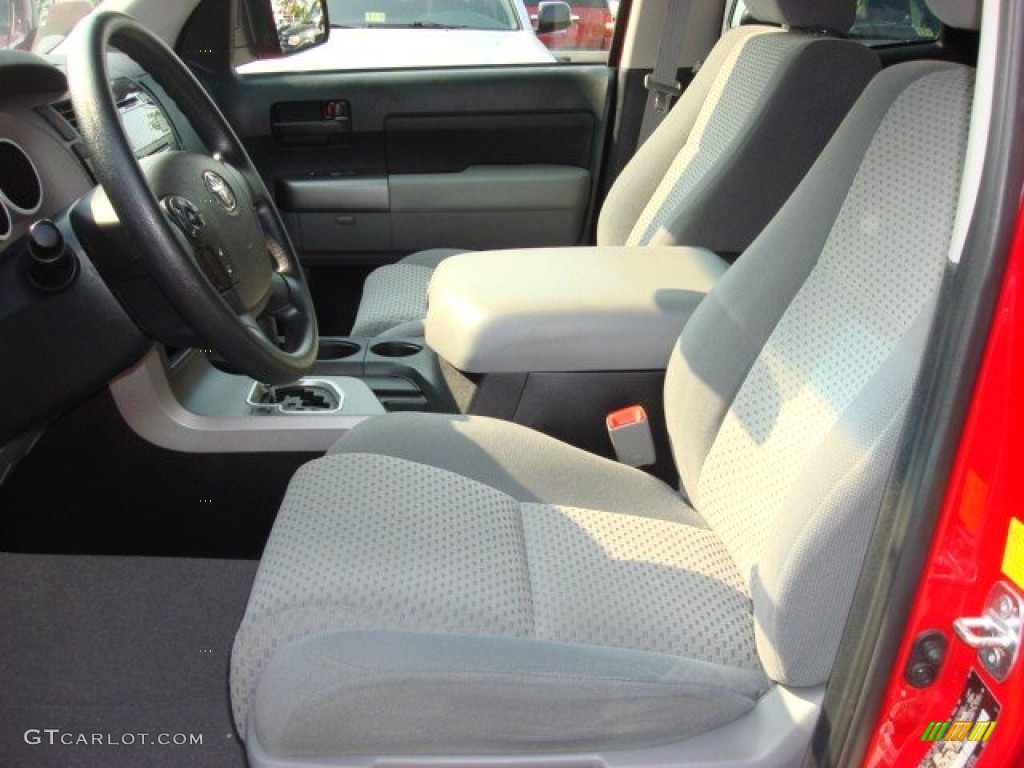 2010 Tundra TRD Double Cab - Radiant Red / Graphite Gray photo #8