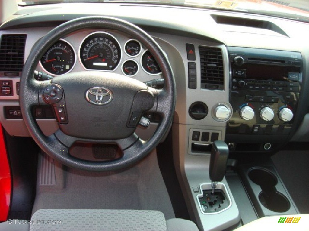 2010 Tundra TRD Double Cab - Radiant Red / Graphite Gray photo #11