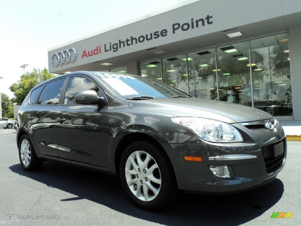 2009 Elantra Touring - Carbon Gray / Black photo #1