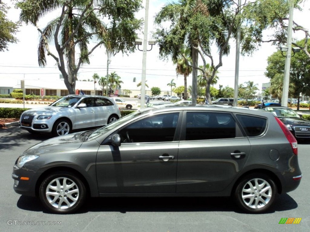 2009 Elantra Touring - Carbon Gray / Black photo #8