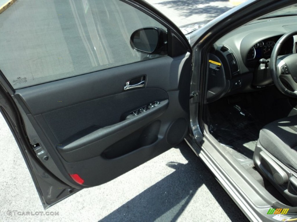 2009 Elantra Touring - Carbon Gray / Black photo #12