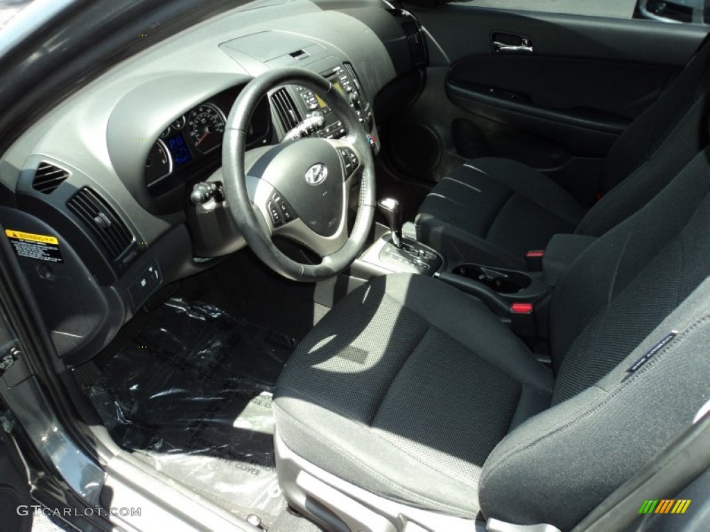 2009 Elantra Touring - Carbon Gray / Black photo #13