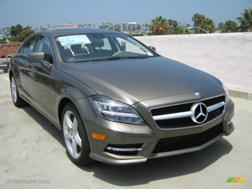 2012 CLS 550 Coupe - Indium Grey Metallic / Almond/Mocha photo #1